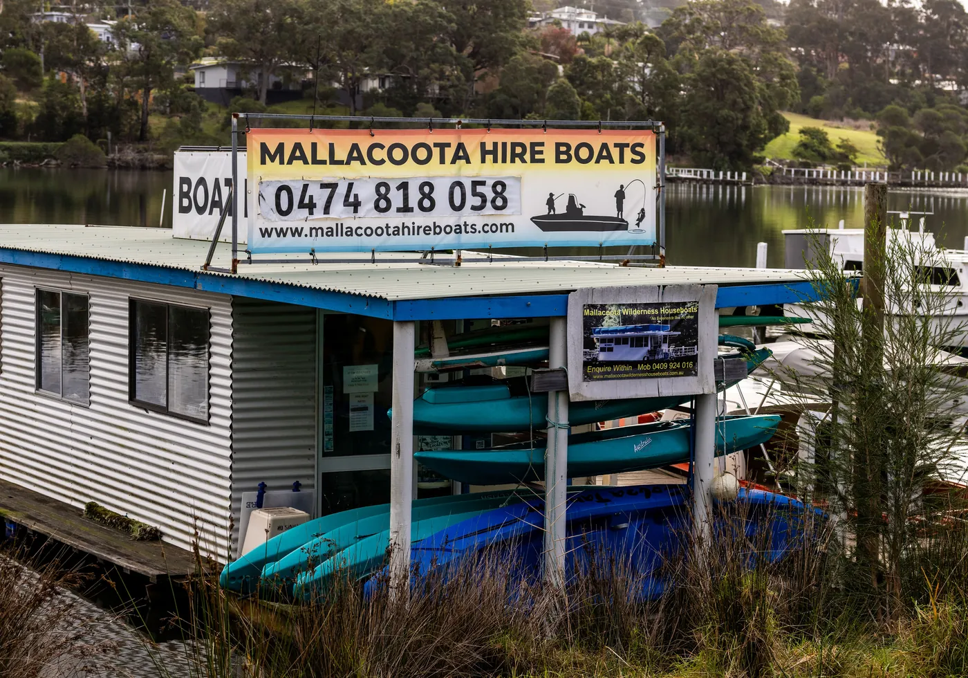 Mallacoota Hireboats website homepage